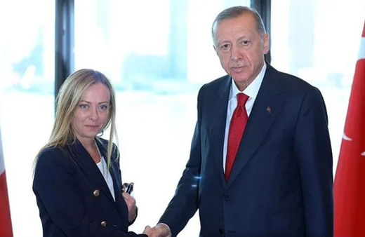 Cumhurbaşkanı Erdoğan İtalya Başbakanı Meloni ile görüştü