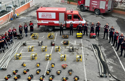Burdur İtfaiyesi ani yağış ve su baskınlarına karşı teyakkuza geçti