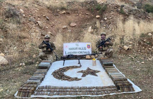 Hakkari'de silah ve mühimmat ele geçirildi