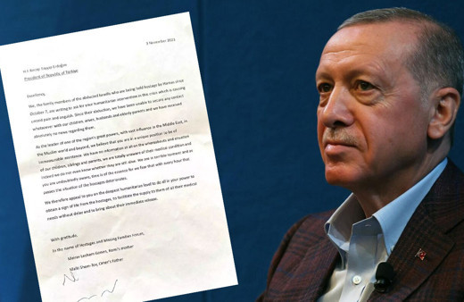 İsrail'den Cumhurbaşkanı Erdoğan'a 'özel' mektup! 'Hayattalar mı öğrenir misiniz?'