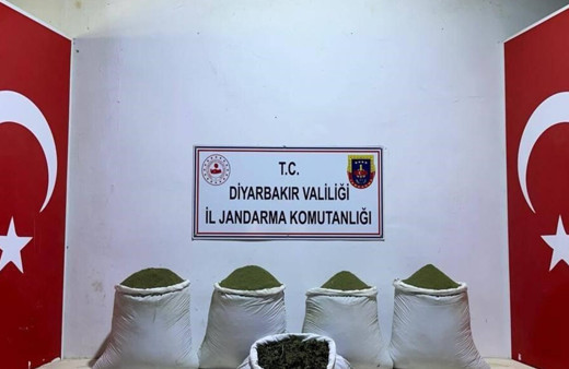 Diyarbakır Lice'de 111 kilo esrar ele geçirildi