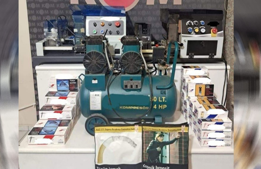 Kırıkkale'de 1 milyon 267 bin 400 makaron ele geçirildi!