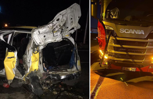 Şırnak'ta TIR ile taksi çarpıştı: 2 ölü, 1'i ağır 5 yaralı!