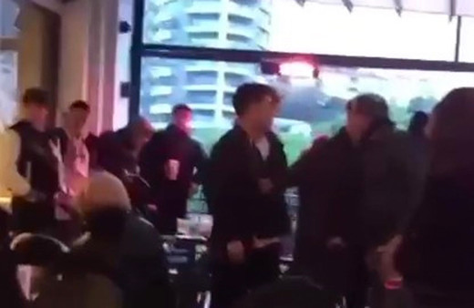Kadıköy'de Starbucks'ta İsrail protestosunda kavga