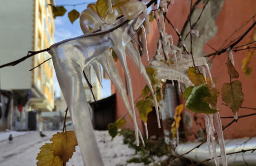 Ardahan'da dondurucu soğuk, Göle ilçesi eksi 18 dereceyi gördü