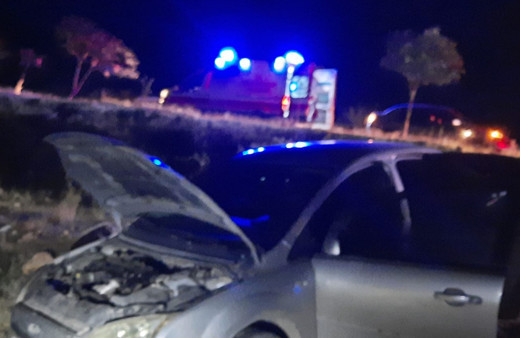 Mardin'de hakimiyetini kaybeden sürücü şarampole yuvarlandı