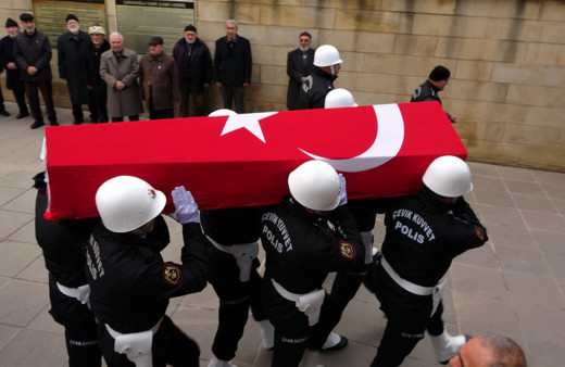 Çorum'da hayatını kaybeden polis memuru son yolculuğuna uğurladı