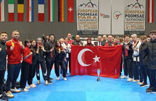 Türkiye Avrupa Taekwondo Poomsae Şampiyonası'nda 12 madalya kazandı