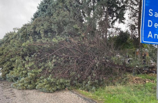 Manisa'da sağanak, fırtına ve kar yağışı etkili oluyor