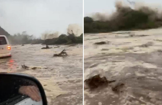 Artvin'de Karadeniz Sahil Yolu göle döndü!