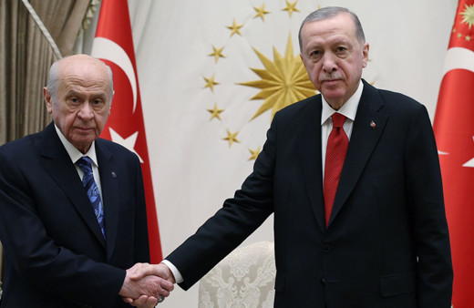 Cumhurbaşkanı Erdoğan, MHP Genel Başkanı Bahçeli'yi kabul etti