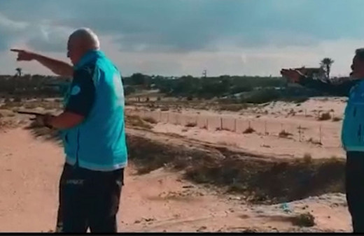 Gazze'ye ulaşan Sağlık Bakanlığı ekipleri sahra hastanesi için uygun yer çalışmalarını tamamladı