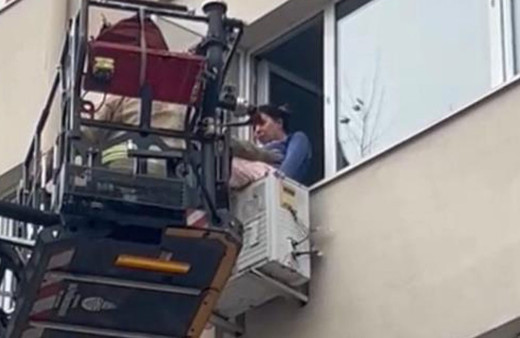 Şişli’de yürekleri ağza getiren anlar kamerada!