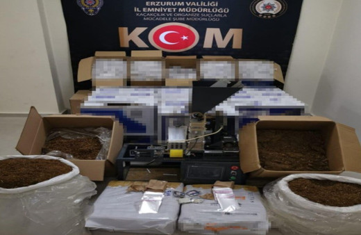 Erzurum’da kaçak sigara operasyonu, 214 bin adet makaron ele geçirildi
