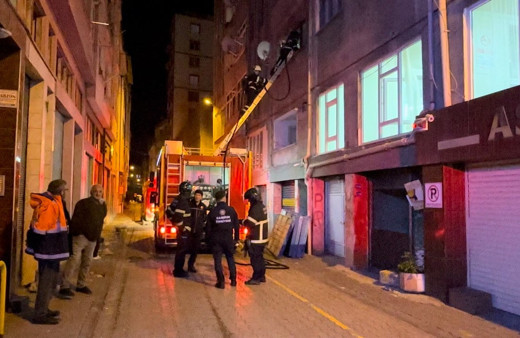 Samsun’da boyacıda yangın paniği