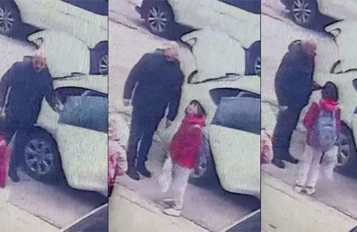 Bir şehir bu görüntüleri konuşuyor! Güpegündüz çocuk kaçırma girişimi! 'Servis arızalandı ben geldim' dedi...