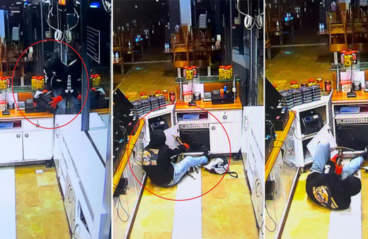 Çapayla çelik kasayı düşe kalka böyle soydu! Kasayı açınca kız arkadaşıyla dans etti