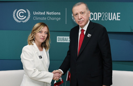 Cumhurbaşkanı Erdoğan, İtalya Başbakanı ile görüştü