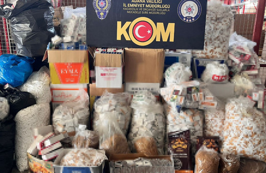Adana’da 11 milyon 361 adet doldurulmuş sigara yakalandı