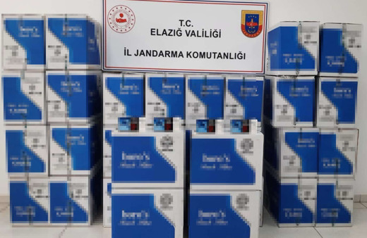 Elazığ’da 320 bin adet kaçak makaron ele geçirildi
