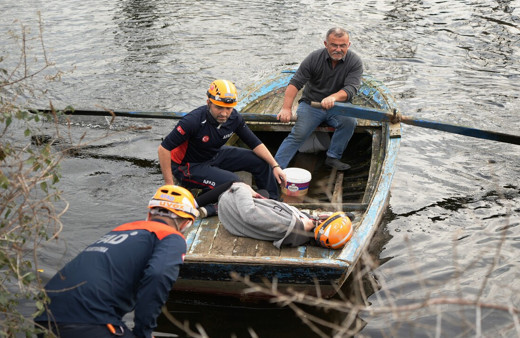 Samsun'da selde mahsur kalanlar karadan ve havadan kurtarıldı