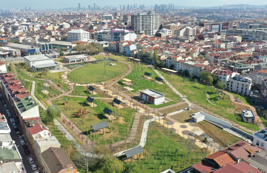 İstanbul Bayrampaşa'daki 45 bin metrekarelik millet bahçesi tamamlanıyor