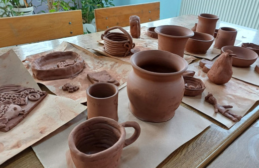 Bandırma’da öğrenciler hayallerini kile yansıtıyorlar