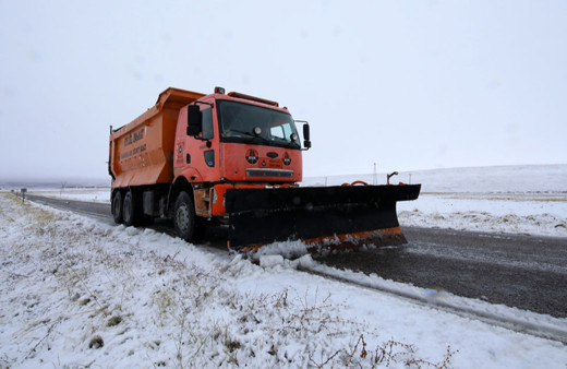 Malatya'nın yüksek kesimlerinde kar yağışı etkili oluyor