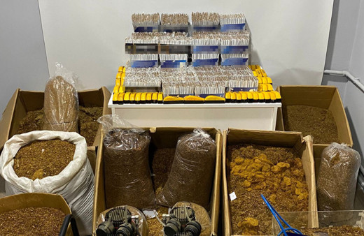 Samsun'da kaçak tütün mamulleri ele geçirildi