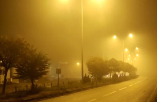 Iğdır'da yoğun sis etkili oldu, sürücüler zor anlar yaşadı