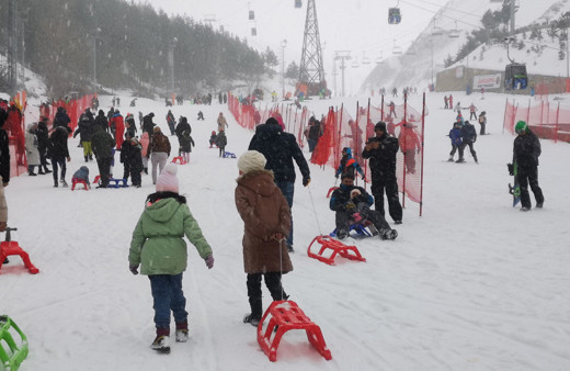 Palandöken’de kayak coşkusu yaşandı