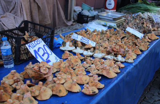 Pazar tezgahlarında yerini alan mantarlara vatandaşların da ilgisi arttı