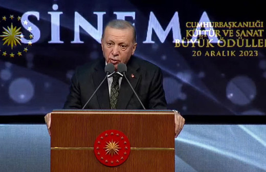 Cumhurbaşkanı Erdoğan, Kültür Sanat Büyük Ödülleri Töreni'nde Gazze'yi unutmadı: 2024 zalimin ceza aldığı yıl olacaktır