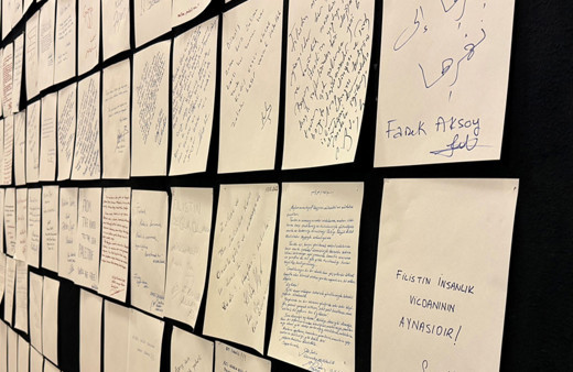 Milletvekilleri el yazılarıyla Filistin'e destek mesajları yazdı! İşte Meclis'teki panoda yer alan o mesajlar...