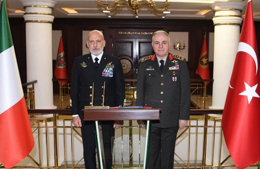 Genelkurmay Başkanı Metin Gürak, İtalyan mevkidaşını kabul etti
