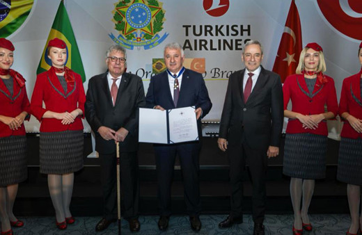 THY Genel Müdürü'ne Brezilya Devlet Nişanı verildi