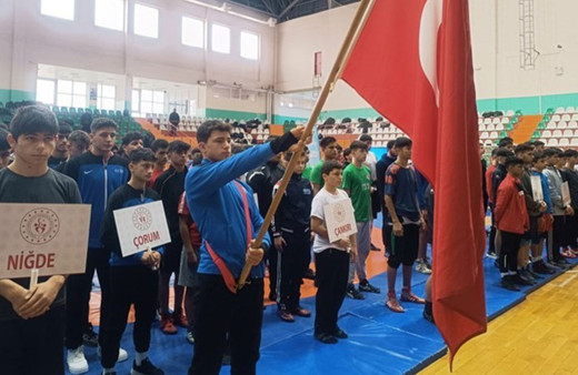 25 ilden 300 güreşçi Kırşehir'de yarışıyor!