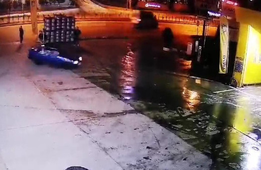 Karabük'te attığı drift 20 bin liraya patladı