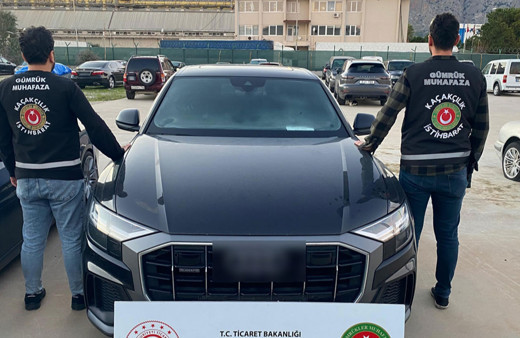 15 kaçak lüks otomobile el koyuldu! Toplam değer 187 milyon TL!