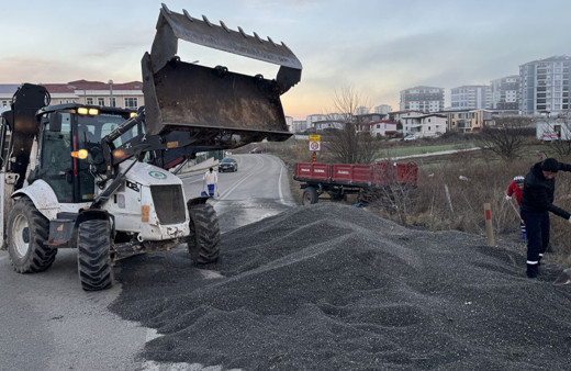 5 ton ayçiçeği yola saçıldı! Devrilen traktör römorku trafiği aksattı
