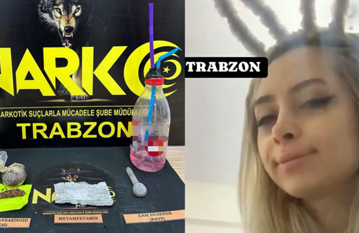 Uyuşturucu içip canlı yayında gösterdi! Trabzon polisi yakaladı