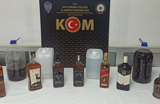 Kastamonu’da yılbaşı öncesinde sahte alkol operasyonu