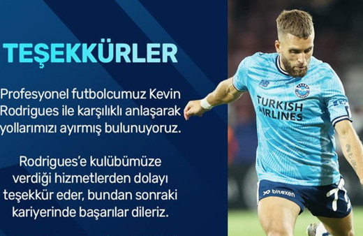 Adana Demirspor, Rodrigues ile yollarını ayırdı