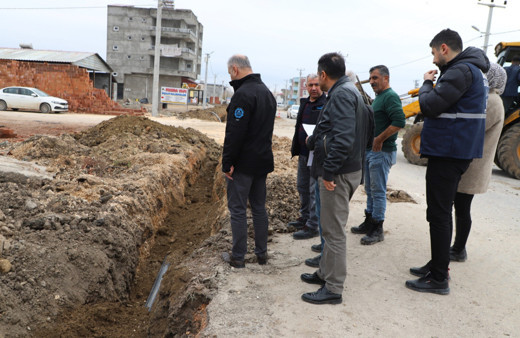 Ergani’de bazı mahallelere yeni içme suyu şebeke hattı