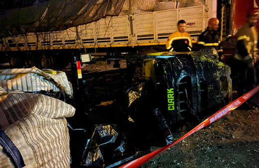 Forkliftin altında kalan işçi hayatını kaybetti