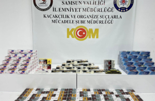Samsun'da 30 bin boş ve 4 bin 120 doldurulmuş makaron ele geçirildi