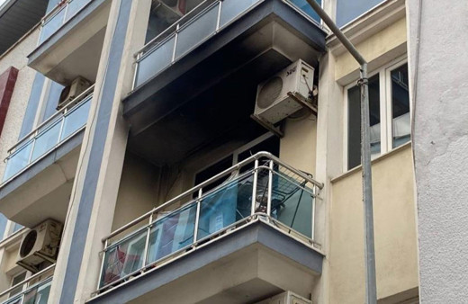 Aydın'da alev alan klima yangın çıkardı, ev yandı!