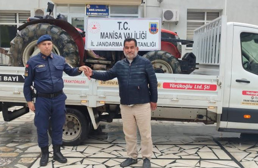 Manisa'da çalınan traktör Aydın'da bulundu!