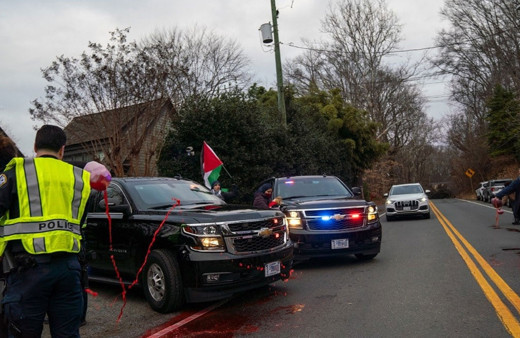 ABD Dışişleri Bakanı Blinken'ın aracına kırmızı boya atıldı