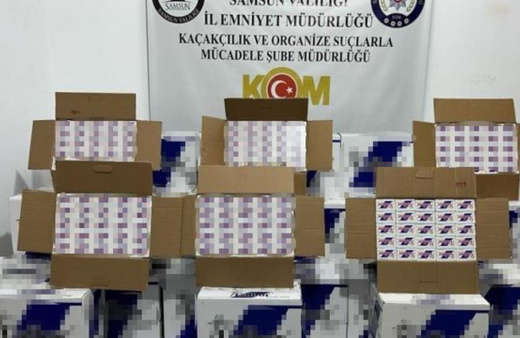 Samsun'da 320 bin boş makaron ele geçirildi